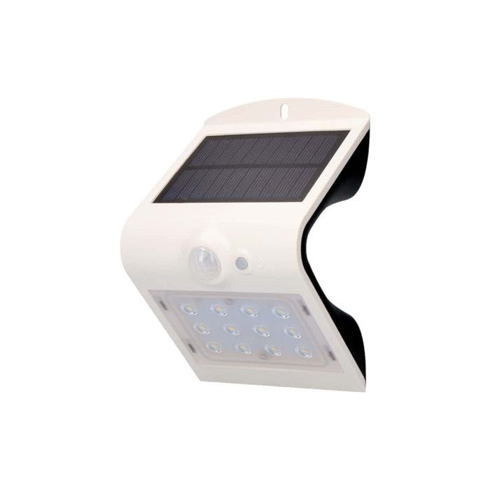 Applique Solaire avec Capteur Led EDM 15W 220 Lumens 10x14cm - Blanc