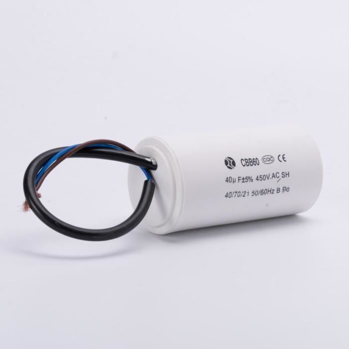 Condensateur Moteur HQRP 80uf 250V - Pour Démarrage Moteur électrique - 80MFD