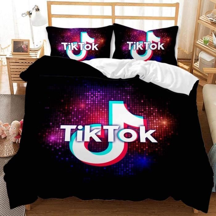 convient pour toutes les saisons N03-140 x 210 cm XWXBB Douyin Tik TOK Parure de lit pour enfant Housse de couette en fibres de polyester haute densit/é housse de couette de taille standard