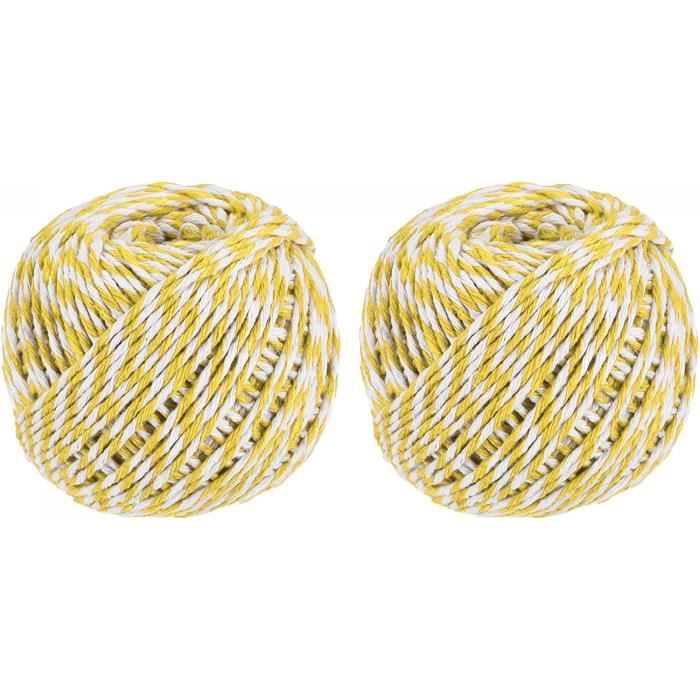 Sourcing Map Torsadé Mason Ligne Nylon Ficelle Corde Cordon Blanc 50M/164 Pieds 5MM Diamètre Pour Filet, Aménagement Paysager, Amélioration Maison