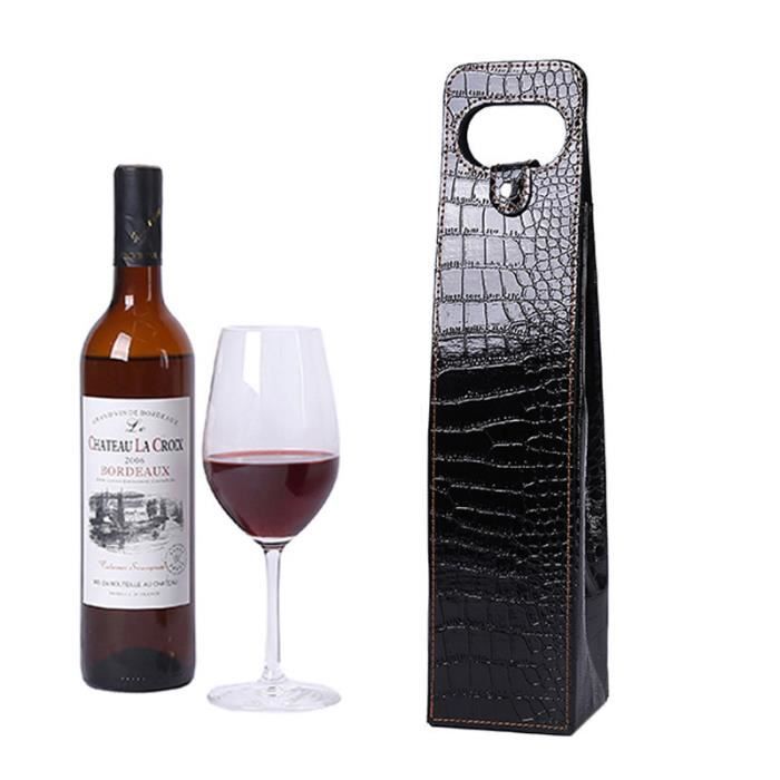 Sac pour bouteille de vin en cuir deals