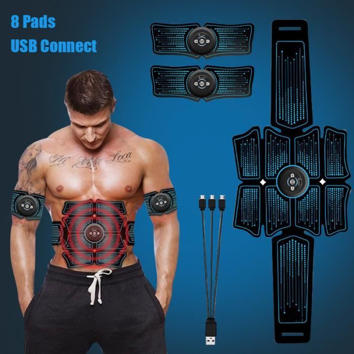 Appareil abdo Stimulateur de muscles abdominaux EMS ensemble d instruments de Fitness equipement Portable Type 3 C664 Cdiscount Sport
