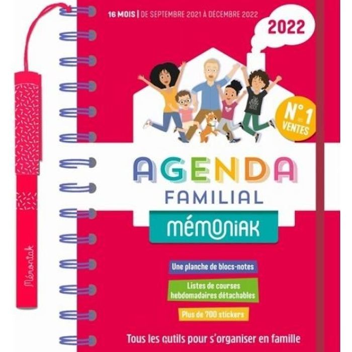 Agenda familial Mémoniak. Edition 20212022 Cdiscount Librairie