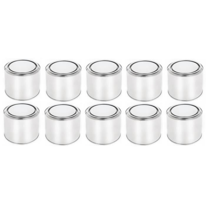 BenBow Boîte de conserve vide avec couvercle à pression 10x0,5L