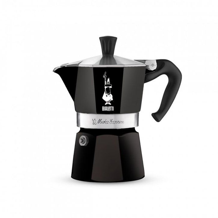 Bialetti Cafetière Moka Italienne Moka Express 6 tasses Aluminium Noir - vue 2