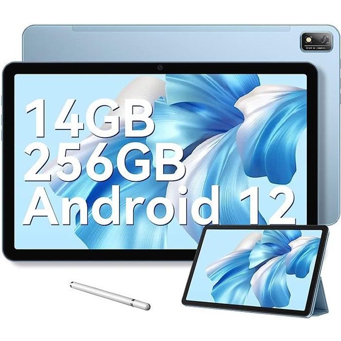 Tablette Tactile Blackview Tab 16 11 pouces FHD+ 14Go+256Go-SD 1To 13MP+8MP  7680mAh Android 12 Dual SIM-Certifié TÜV-PC mode - Bleu - Cdiscount  Informatique