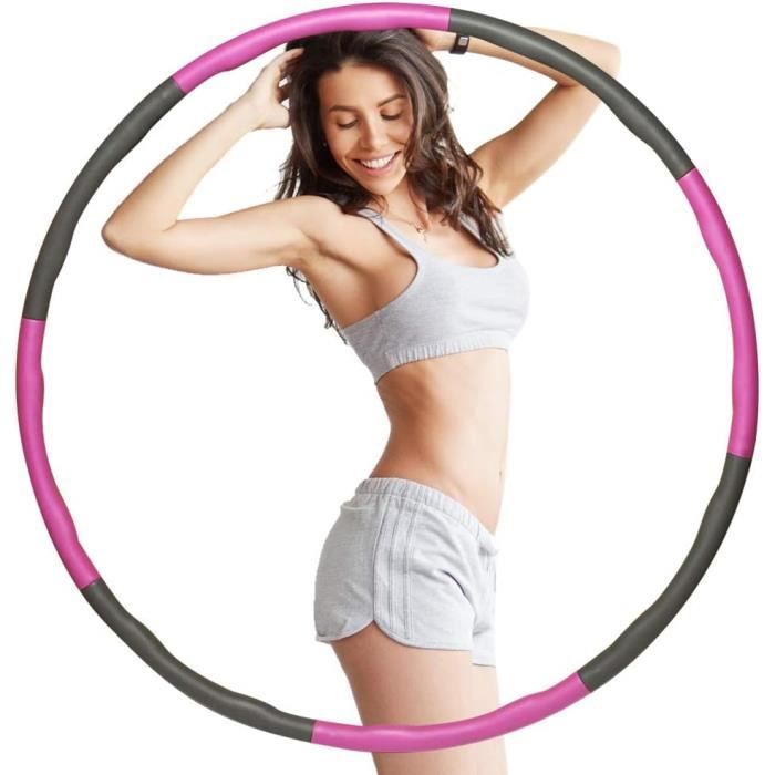Cerceau De Fitness GreenWise 1 Kg – Ondulé Massage 95 Cm, Démontable 8 Segments Avec Sac