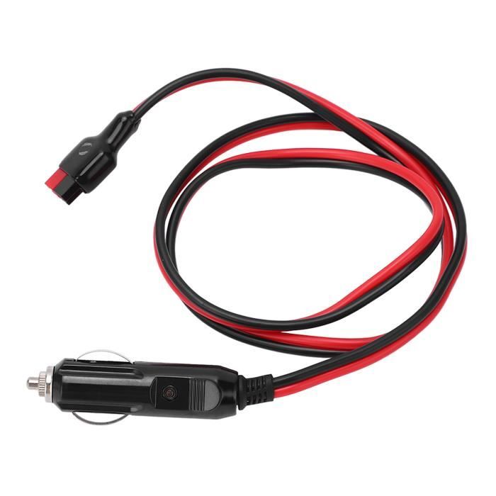 Câble Allume-cigare Vers Connecteur XT90S - 14 AWG, 6 Pieds, Fusible 15A - Pour Panneau Solaire, Centrale électrique, RV - 2