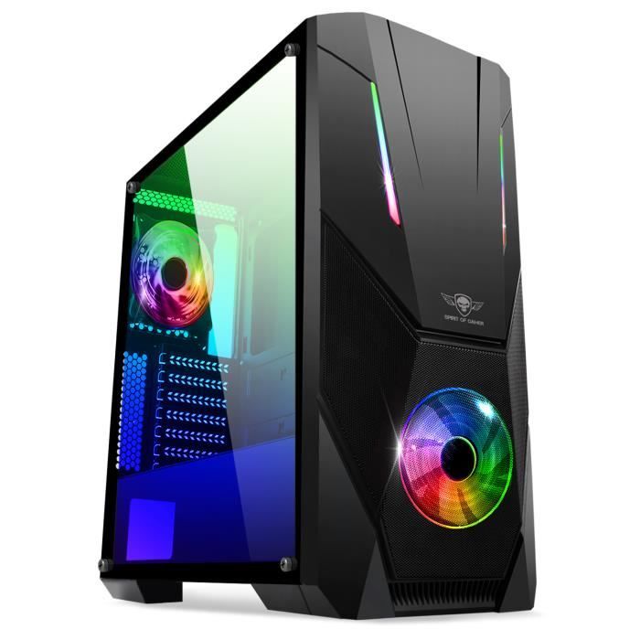 PC Gamer VIST Ryzen 5 5500, RTX 5050 8 Go, RAM 32 Go, SSD 2 To – Windows 11 Pro – WiFi 6 – Boîtier ARGB