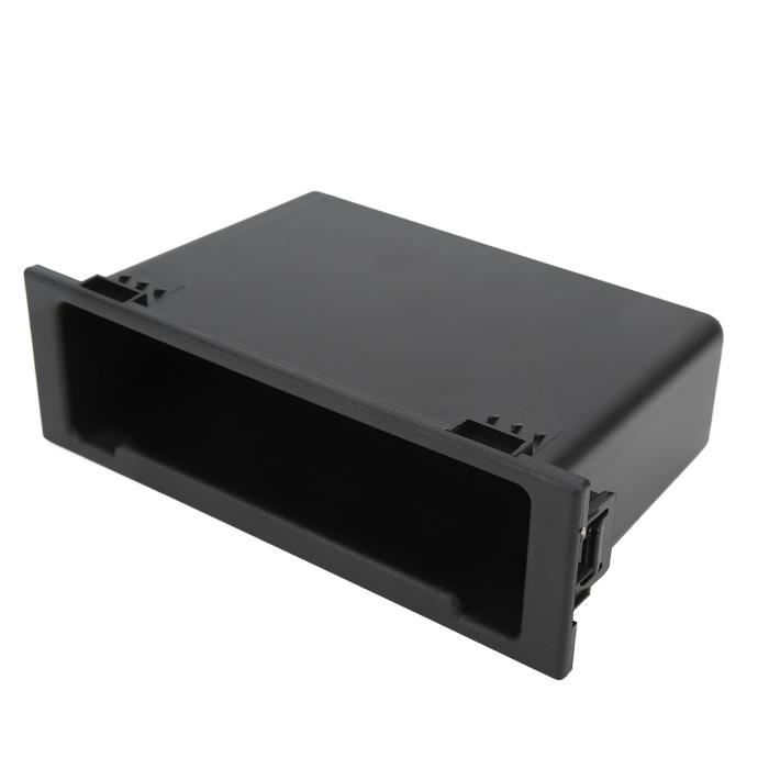 Boîte De Rangement 1 DIN ABS Pour Autoradio – Cache Tableau De Bord Voiture Noir