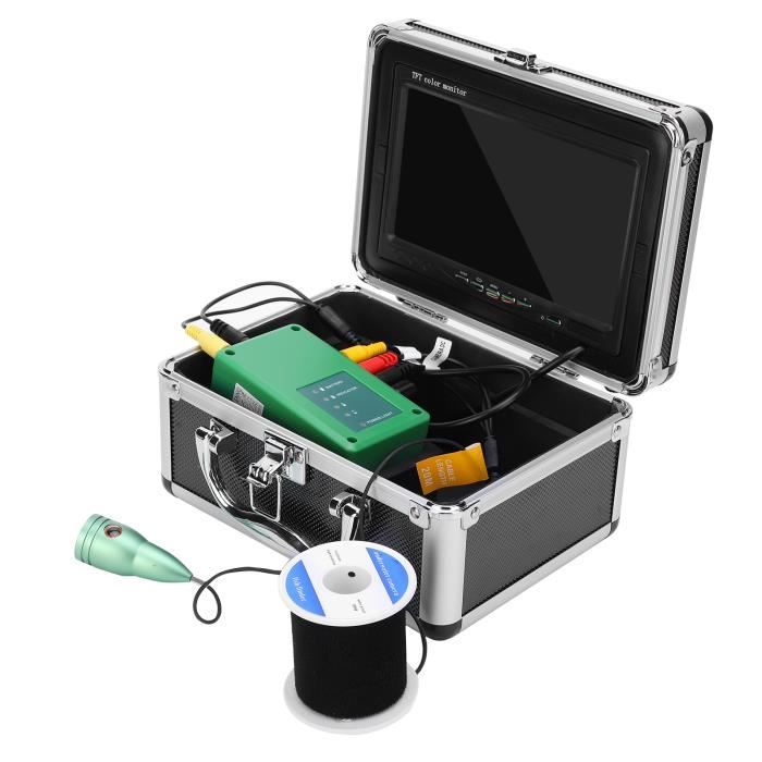Qiilu détecteur de poisson 1200TVL 4.3in HD caméra de pêche sous-marine