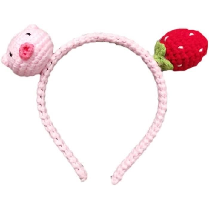 Costume De Fête D'halloween Corne De Diable Rose Bandeau Lumineux Led HPC-0751