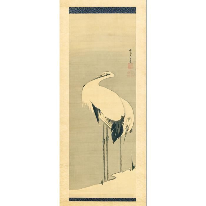 Poster Affiche Estampe Japonaise 17 Hérons Art Délicat Original Vintage  42x61cm - Cdiscount Maison