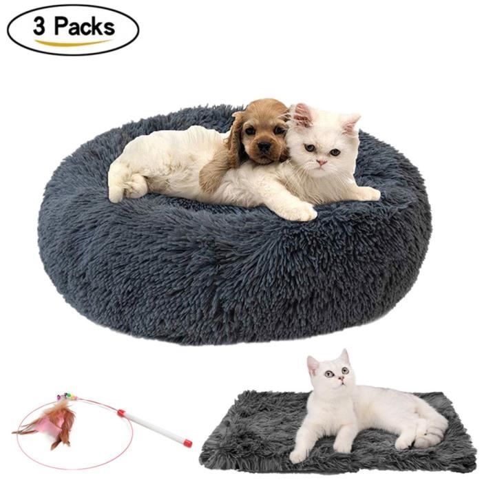 Meilleurs prix pour Lit de Chat, 3PC lit pour Animal lit Doux/panier chien/panier chat/Lits d'animal familier pour des Chatons Dormant lit pour Animaux