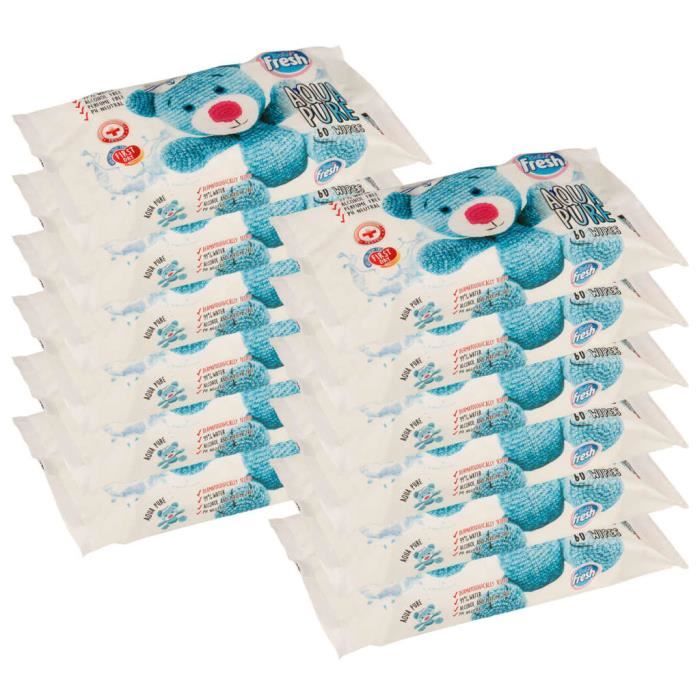 WaterWipes Lingettes Pour Bébé Peaux Sensibles - 12 Paquets De 60 (720 Lingettes)