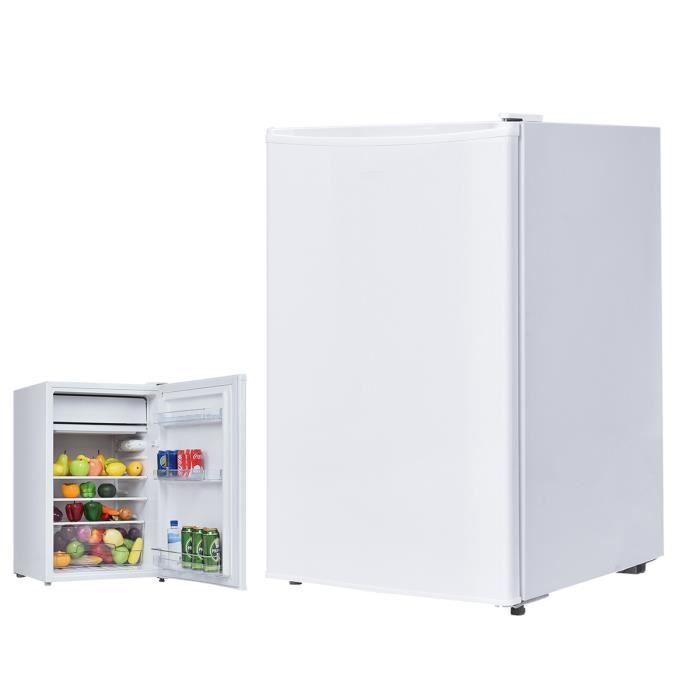 GOPLUS 123 L Réfrigérateur Vertical avec Zone de Congélation et Porte Réversible,Silencieux Énergétique et Température Réglable