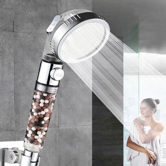 Pommeau Douche Anti Calcaire, Noir Pommeau De Douche Economie Deau