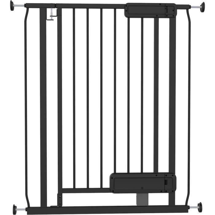 INGENUITY Barriere de sécurité escalier enfants animaux ouverture main ou pied 84cm de hauteur largeur entre 73 et 80 cm