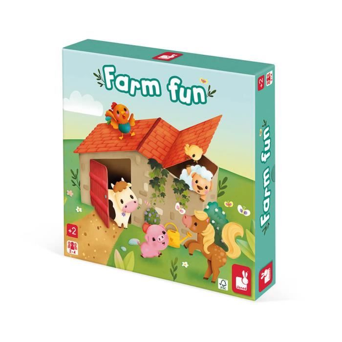 Fun Farm - Jeu de Société Enfant Coopératif - Dès 2 ans - Cdiscount Jeux -  Jouets