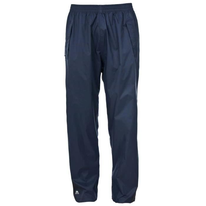 Pantalon imperméable Trespass Qikpac - Mixte - Darknavy - Multisport - Respirant