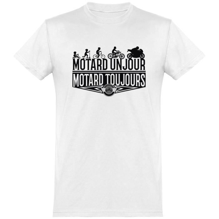 Motard toujours t-shirt humour, imprimé en France homme motard