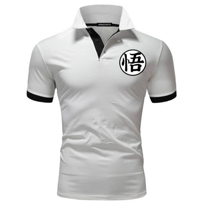 Dragon Ball Z Sun Wukong Polo T Shirt Tshirt Imprime Manche Courte