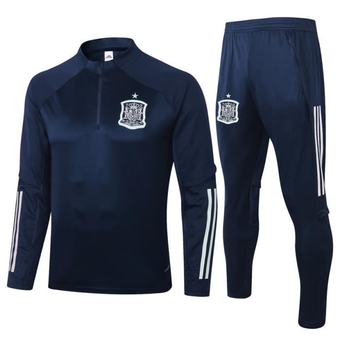 Nouveau Survêtement Training Espagne Maillot De Foot Football Soccer Suit 2020 2021 Pas Cher Survêtement Pour Homme Cdiscount Sport