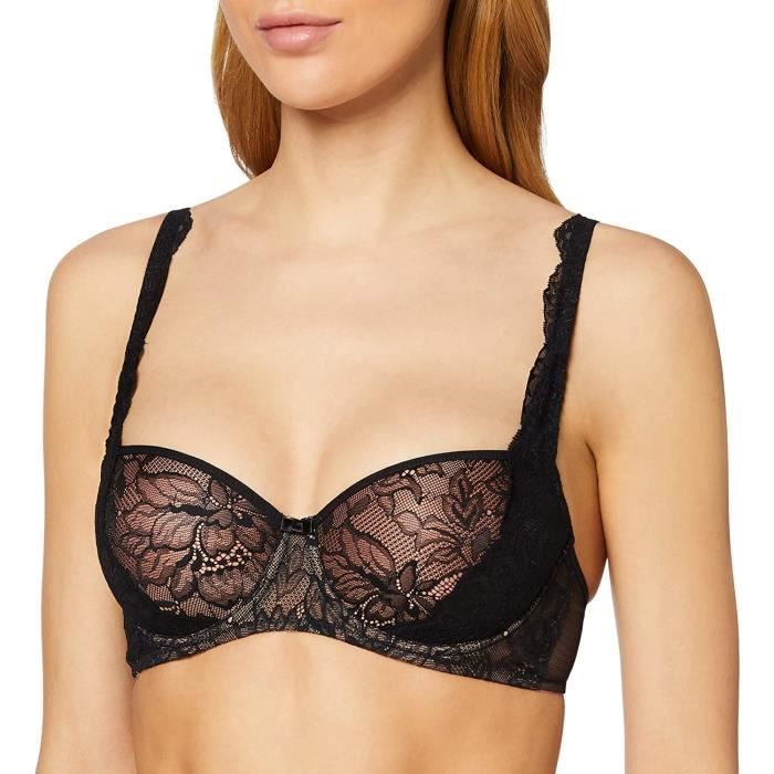 Triumph Femmes Amourette Breloque Whp02 Demi Soutien-Gorge, Noir (Noir  0004), 38A (Taille:85A) Noir (noir 0004) - Cdiscount Prêt-à-Porter