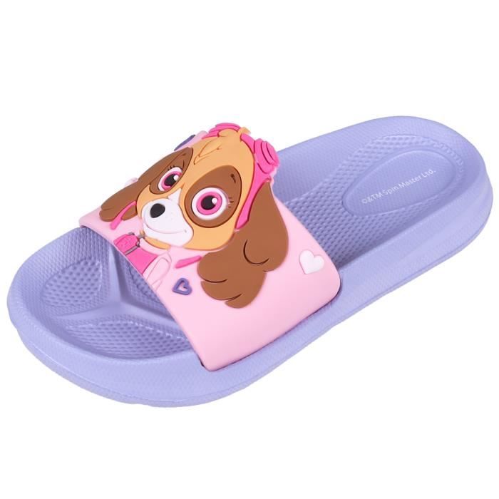 Tongs Enfant La Pat Patrouille Skye et Everest Violet Confortable et L ger