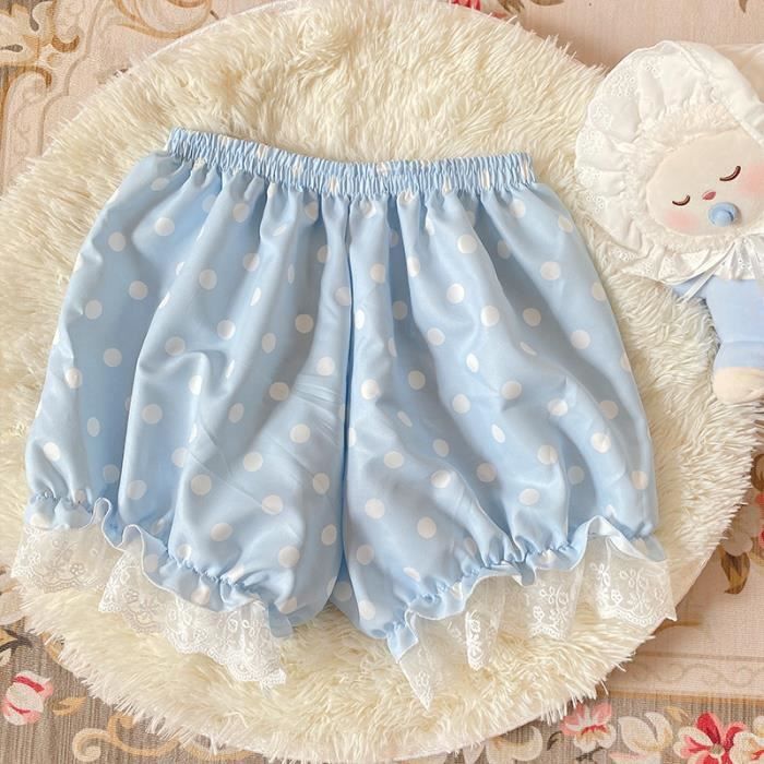 Slip Lolita Mousseline Plissé à Nœud - Taille Unique - Polyester - Neuf Avec étiquettes