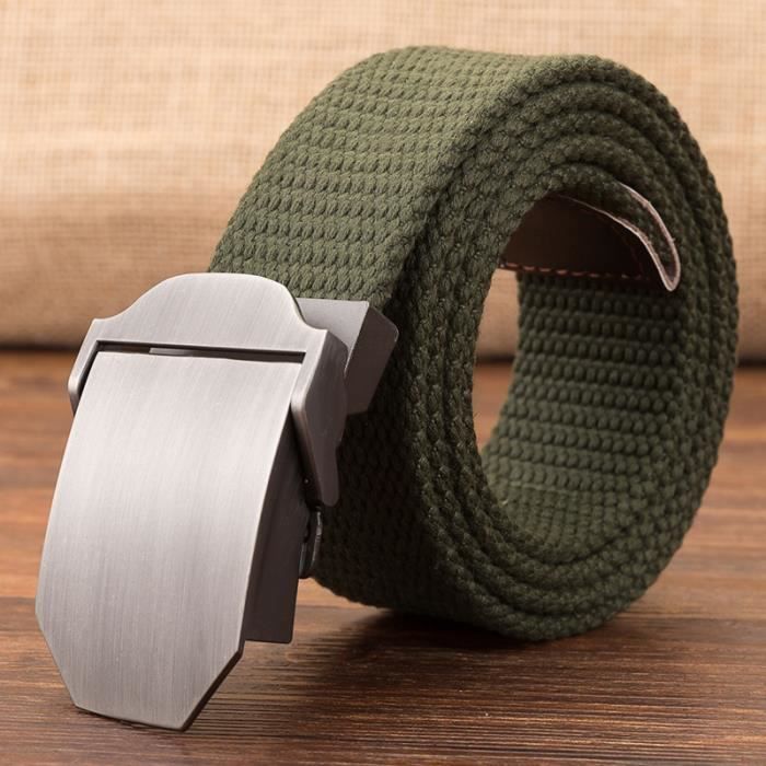 Ceinture Et Boucle Hommes Militaire Toile Ceinture Luxe Brillant M tal 