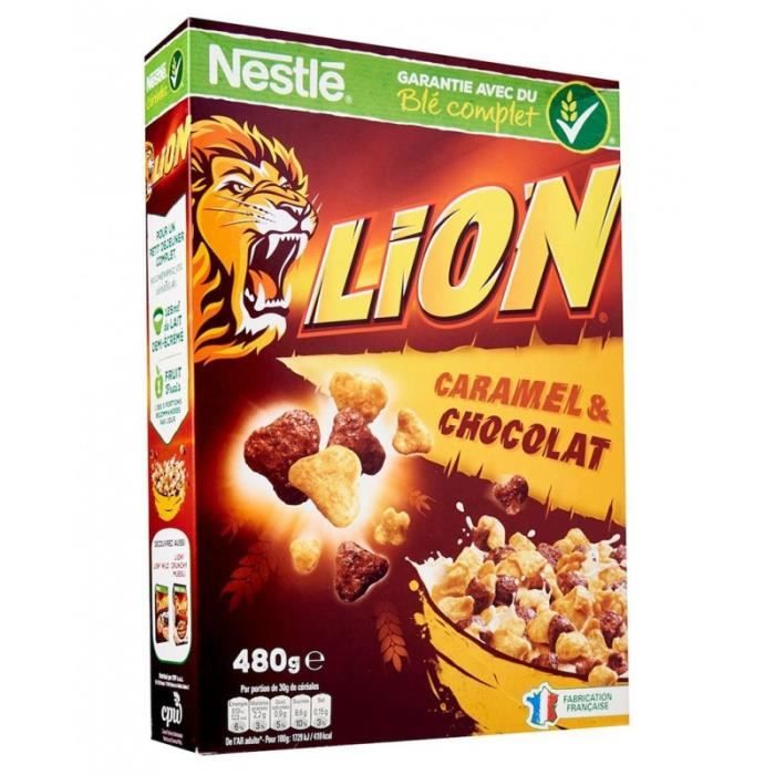Nestle Lion Caramel Et Chocolat 480g Lot De 4 Cdiscount Au Quotidien