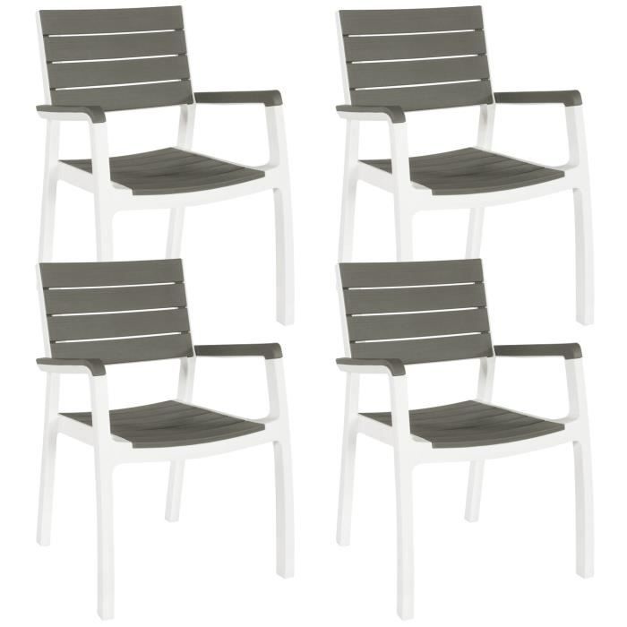 harmony - lot de 4 chaises de jardin