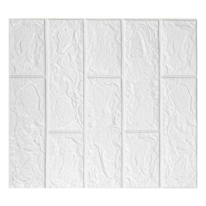 Papier Peint Adhésif 3D Effet Brique - 20 Panneaux, 105 Pieds Carrés, Facile à Poser