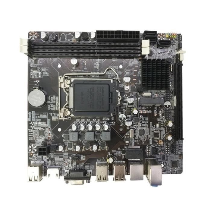 H61 Pc Carte Mere Sata3 Acr Lga 1155 Broches Usb 3 0 Ddr3 1600 1333 16g Max Prix Pas Cher Cdiscount