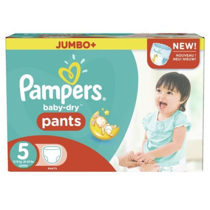 Pampers Taille 5 189 couches bébé baby dry pants Cdiscount