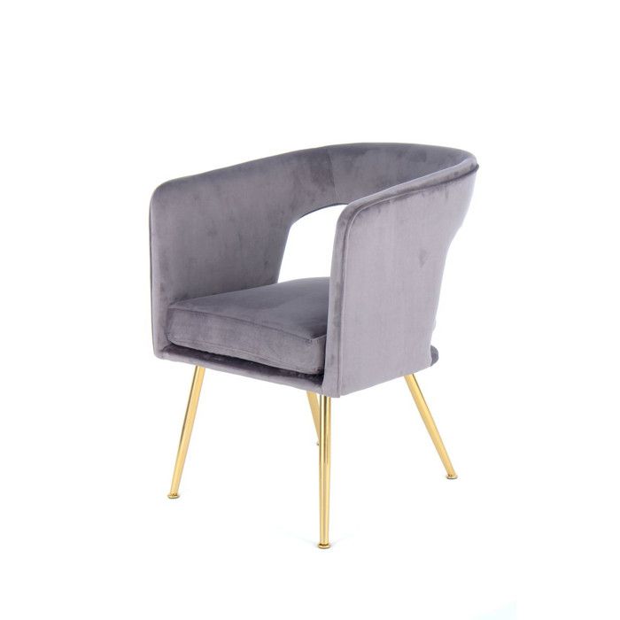 Chaise Design Jolene 77cm Gris Chaise Design Jolene 77cm Gris