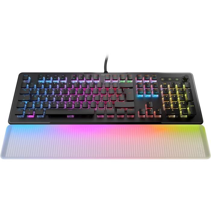 Clavier gamer optique et mécanique - ROCCAT - ROC-12-004 Vulcan II Max - Linéaire - Éclairage RGB - Noir