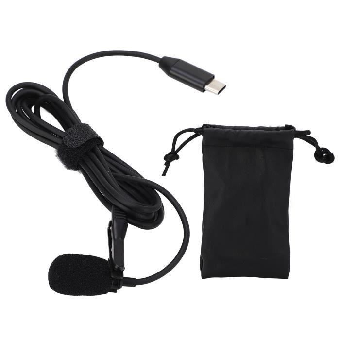 Microphone Type C Mini Pour Android - Micro Condensateur Omnidirectionnel - Idéal Streaming, Podcasts, Interviews