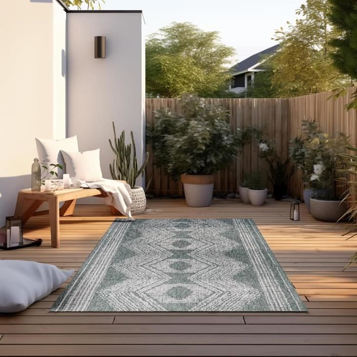 Jumua Tapis d'extérieur résistant aux intempéries, paille, en plastique