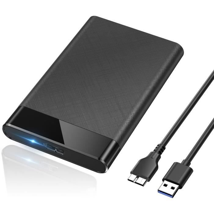 Colorfullife Disque Dur Externe 2 To USB 3.1 – Portable, Anti-Choc, Étanchéité, Stockage PC Mac TV PS Xbox Windows