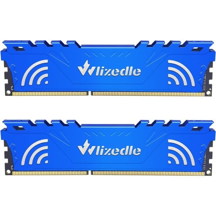 Kit RAM Gaming 32 Go DDR3 1866 MHz (4x8 Go) Pour PC - Blanc - Neuf Testé