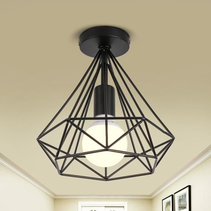 Lampada a Soffitto a Forma di Diamante a 3 Luci E27 Lampada a Soffitto