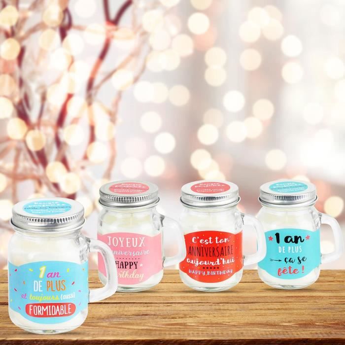 Bougie Joyeux Anniversaire Parfumee Idee Cadeau Anniversaire