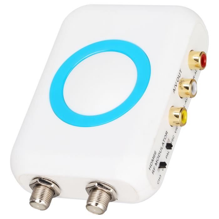 Modulateur Rf Pal Canal Réglable Modulateur TV UHF Srliya - Convertisseur AV Vers Signal RF Avec Prolongateur IR - Pour Diffuser Vidéo Sur Téléviseurs Anciens Convertisseur Av Rf Avec Répéteur Ir