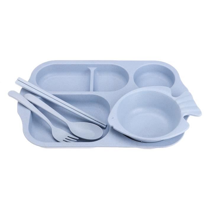 Tempsa Couverts Bebe Set 5pcs Assiette Bol Cuillere Fourchette Baguettes En Fibre De Bambou Enfant Bleu Achat Vente Couverts Bebe Soldes Sur Cdiscount Des Le Janvier Cdiscount