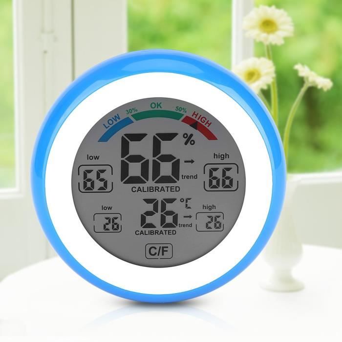 Thermomètre Hygromètre Numérique LCD – Mesure Température Et Humidité – Affichage Digital Chambre Bureau