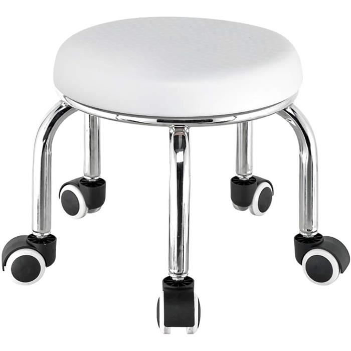 Tabouret À Roulettes, Siège Rond, Tabouret Bas À Chaussures, Tabouret