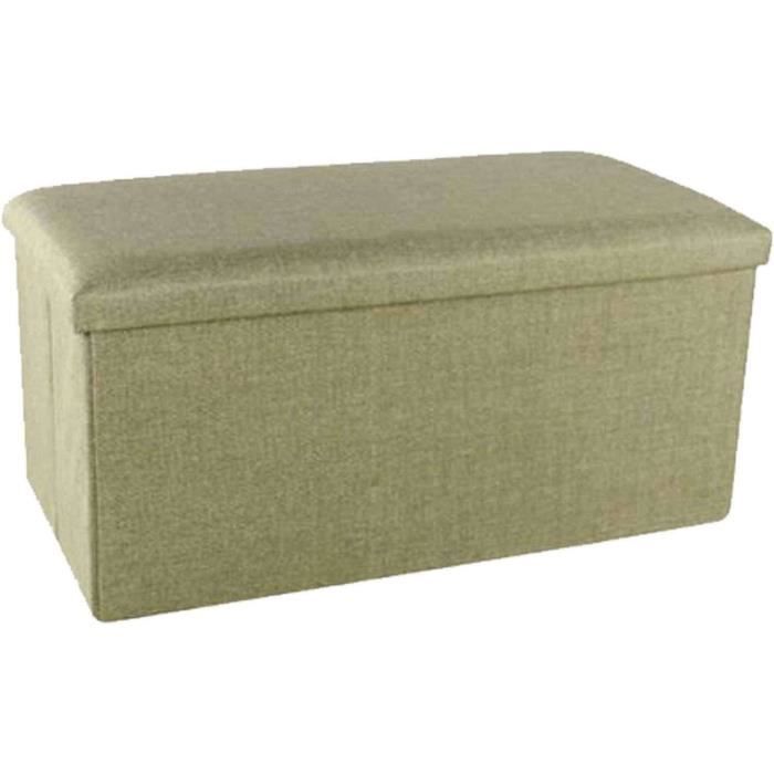 Banquette de Rangement Tissu Banc Capitonné Chaussures Pouf Tabouret Ottoman Banc de Lit