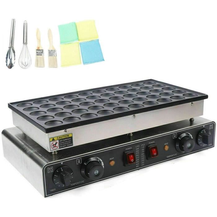 Machine à Crêpes Pro 3000W - Plaque Acier Inox 40cm - Contrôle 50-300°C